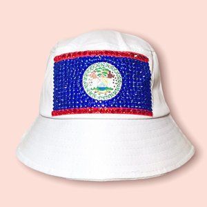 Belize Bucket Hat with beautiful crystal Rhinestones